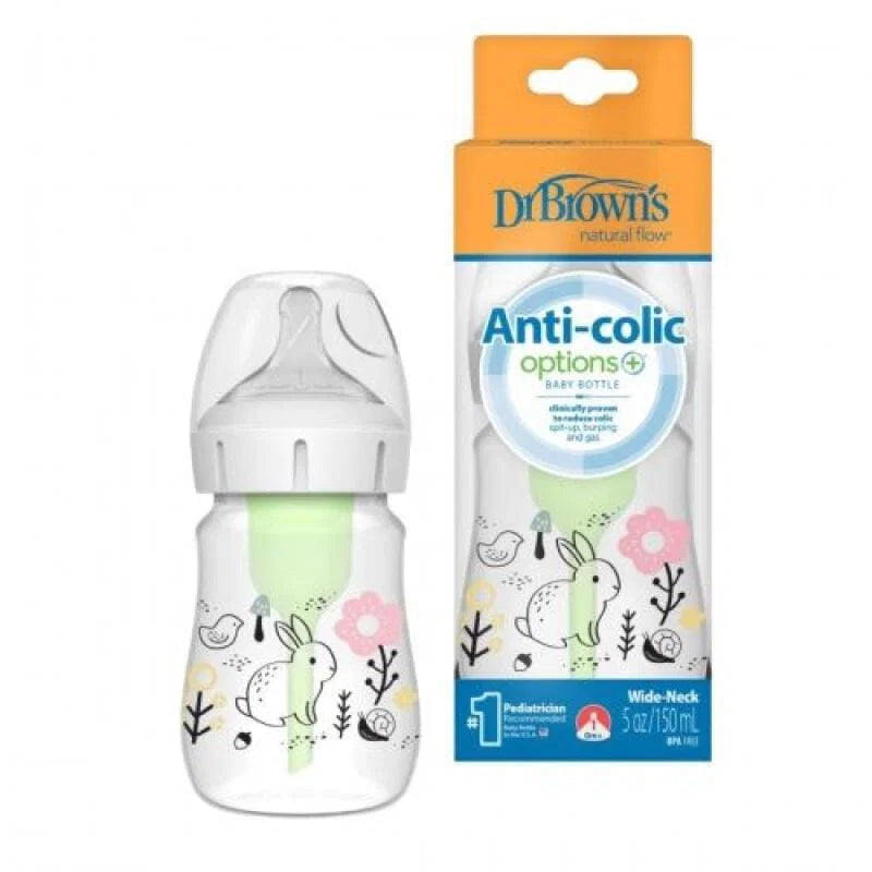 Dr. Brown’s - Biberon anti-coliques 150ml Col Large – Lapin