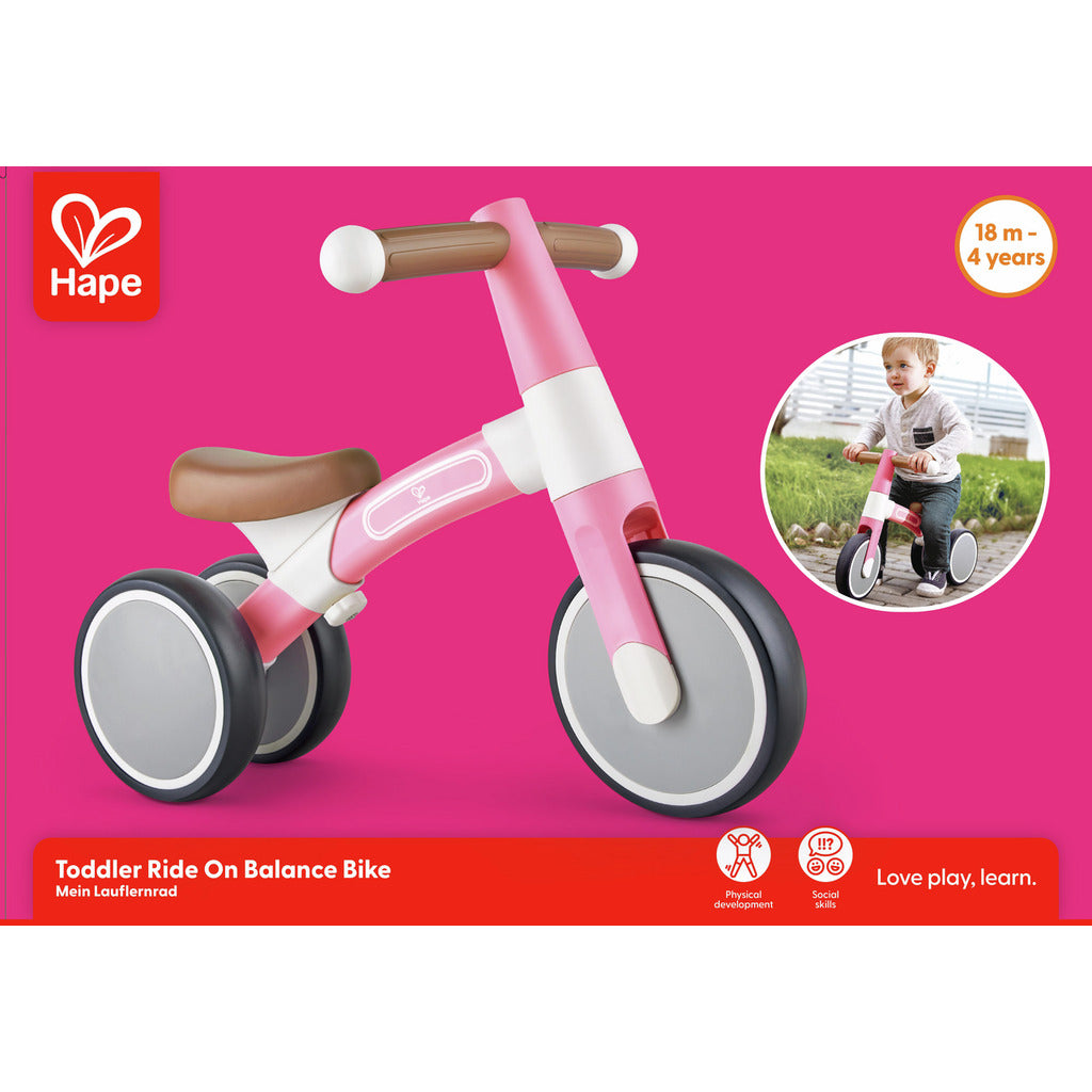 Hape - Vélo d’équilibre rose pour tout-petits – Hape