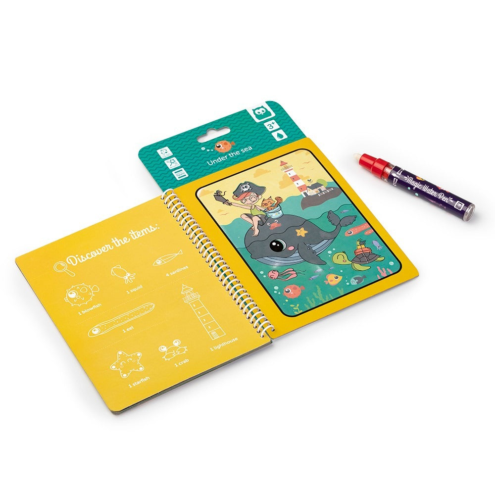 Eurekakids – Livre de Coloriage à l’Eau Monde Marin