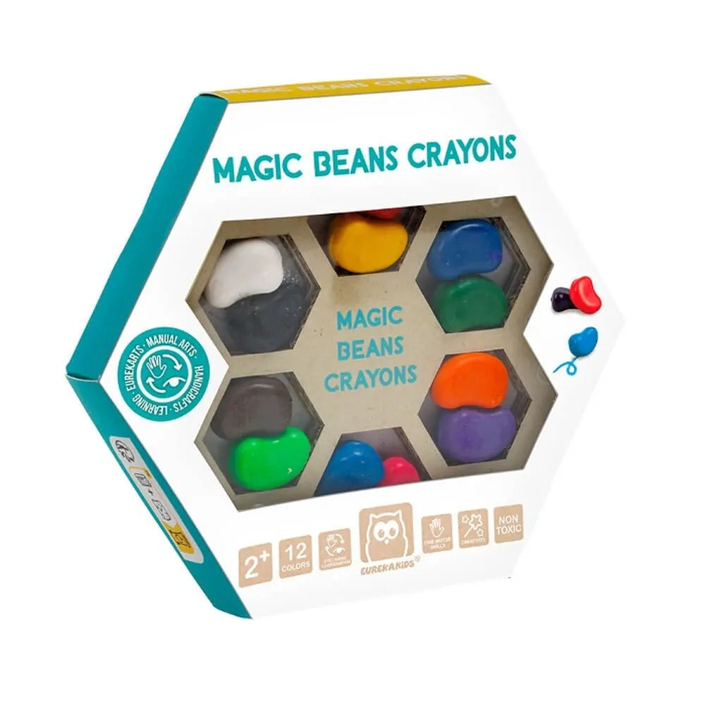 Eurekakids – Magic Beans Crayons 12 Pièces