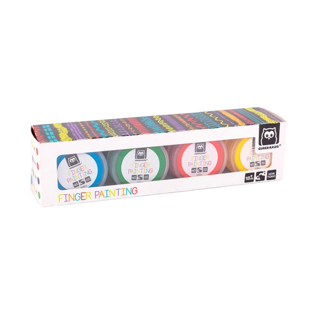 Eurekakids – Peinture à Doigts 4 Couleurs
