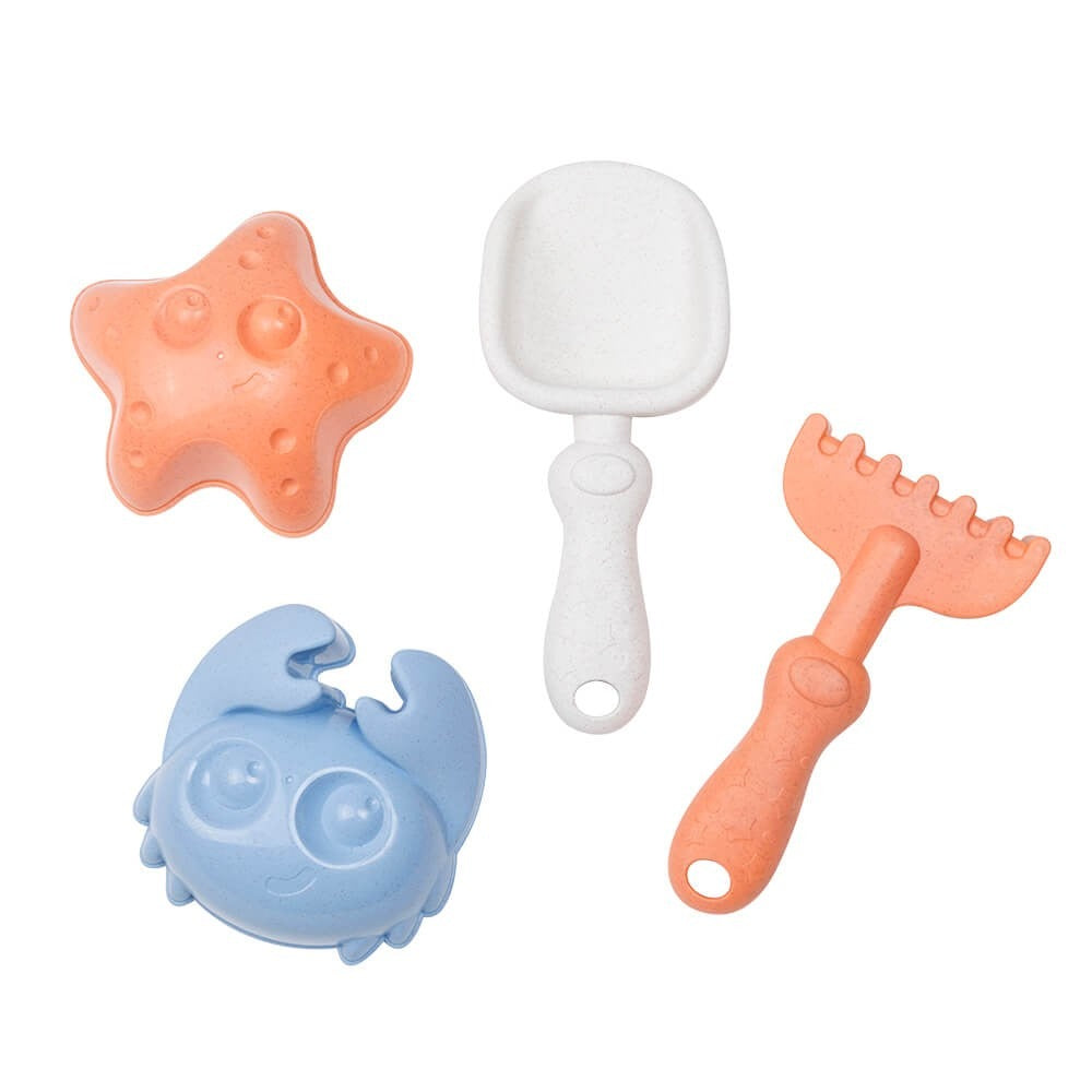 Eurekakids – Set de Jouets de Plage 4 Pièces Vert