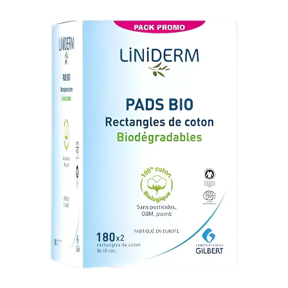 Gilbert Pack Promo Liniderm Coton Pads Bio – 360 Rectangles