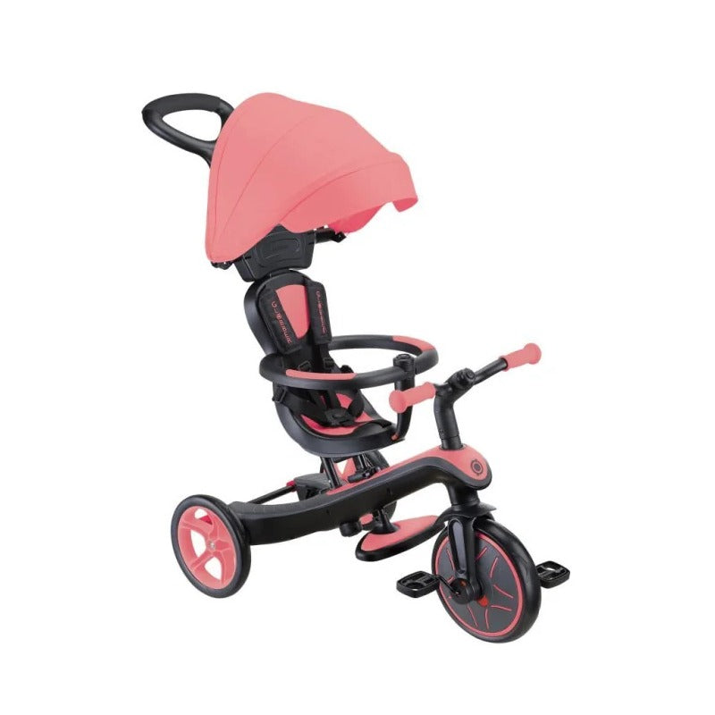 Globber – Tricycle Évolutif Explorer 4-en-1 Rose