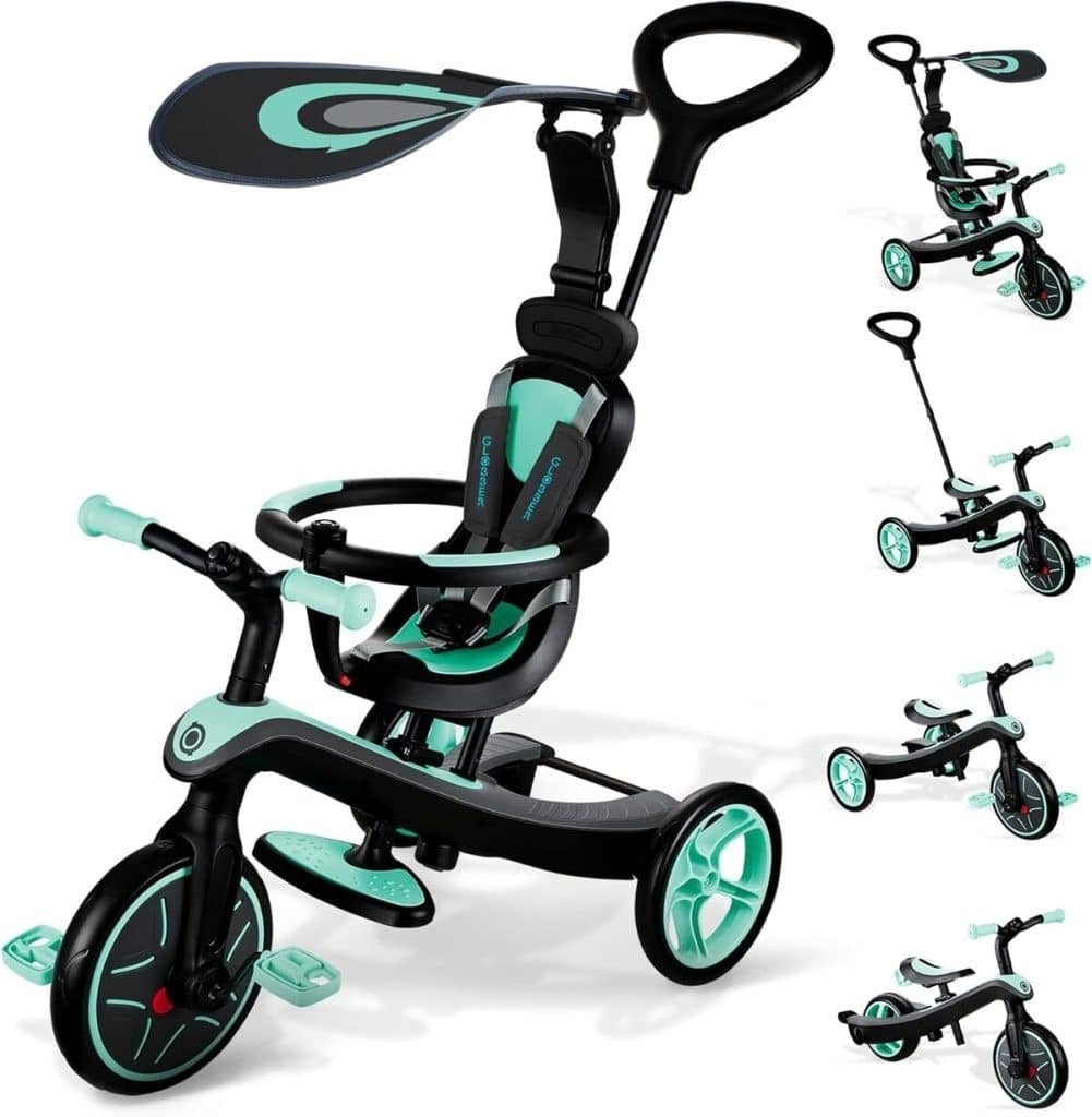 Globber – Tricycle Évolutif Trike Explorer 4-en-1 Menthe