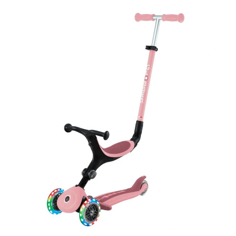 Globber – Trottinette Évolutive Go Up Active Lights Rose Pastel