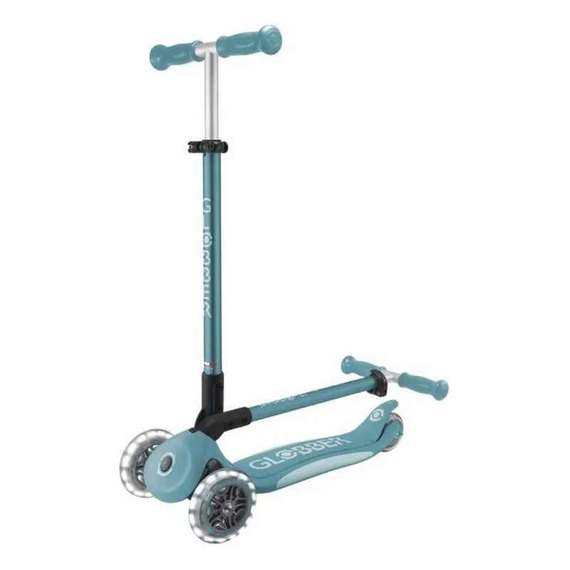Globber – Trottinette Primo Foldable Plus Lights Bleu Pastel