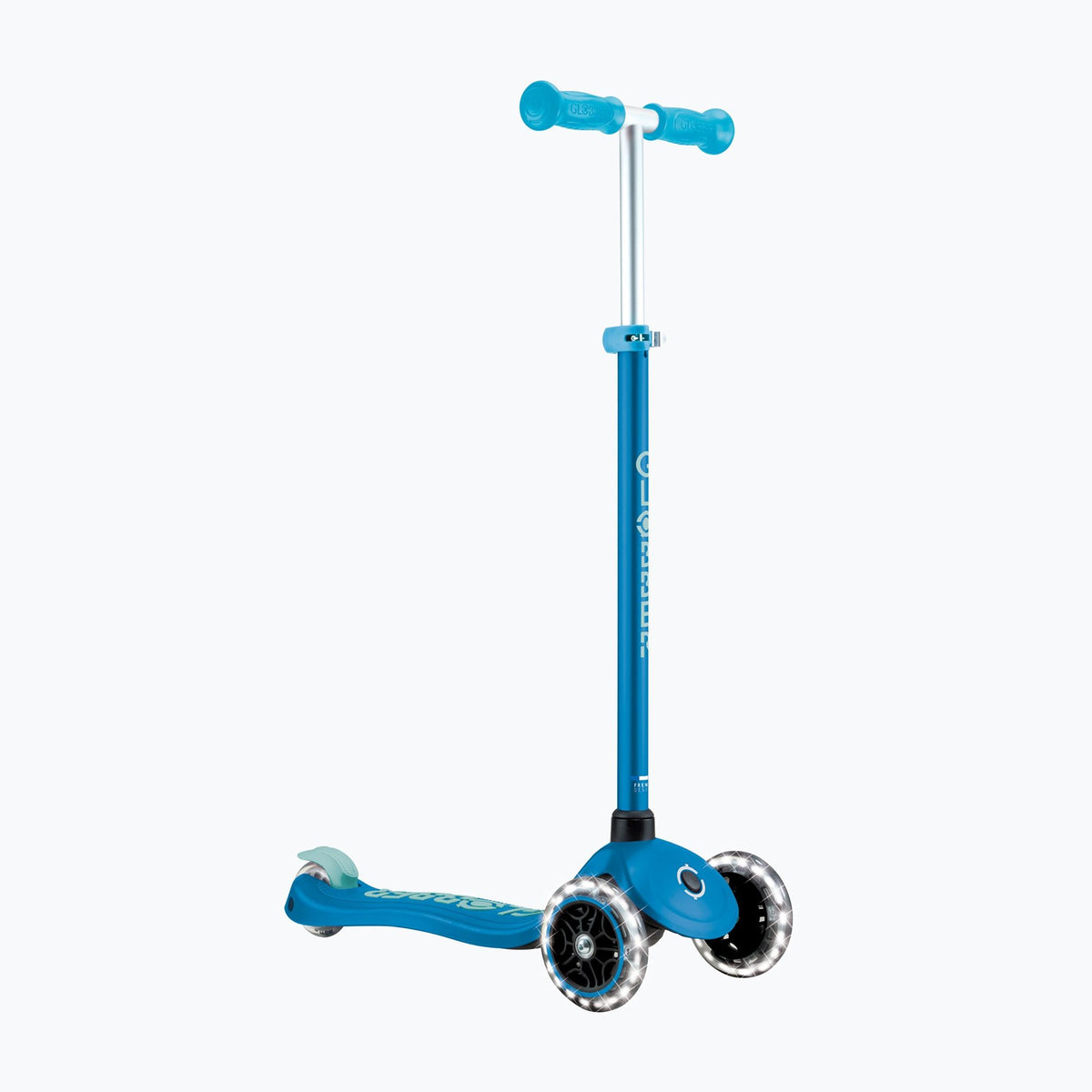 Globber – Trottinette Primo+ Glow Lights Bleu Pétrole