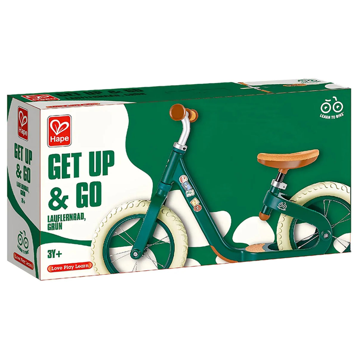 Hape - Get Up & Go – Vélo d’Apprentissage Léger Vert
