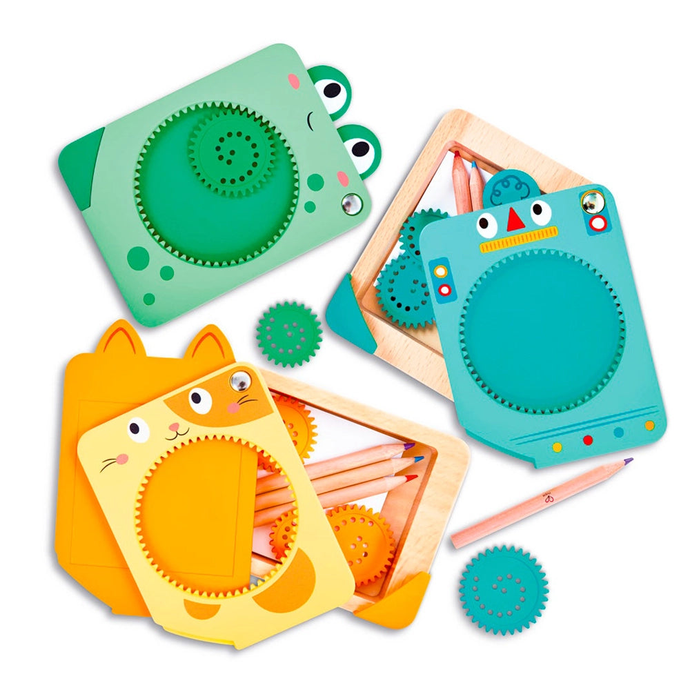 Hape - Mandala dessine et tourne 3-6A - Chat