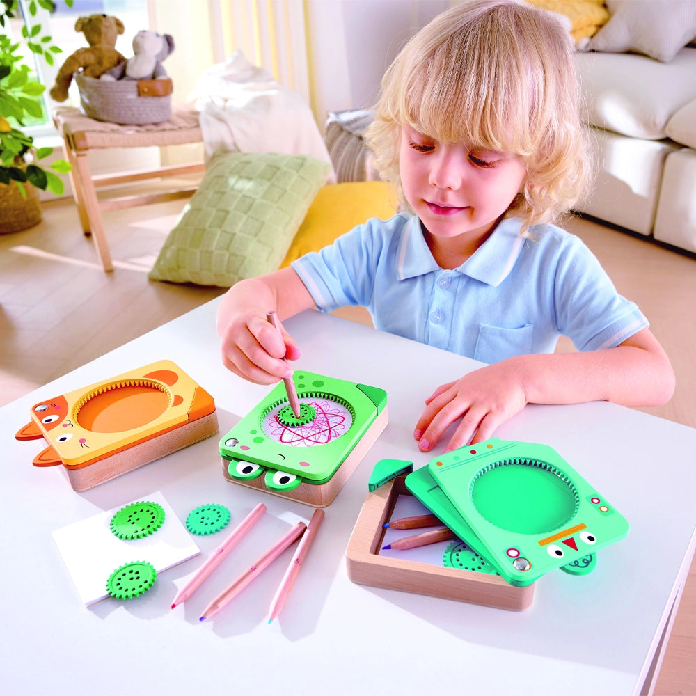 Hape - Mandala dessine et tourne 3-6A - Chat
