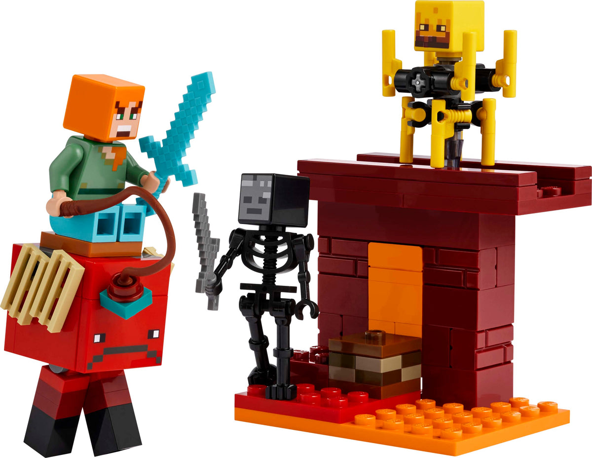 LEGO – Bataille dans la lave du Nether