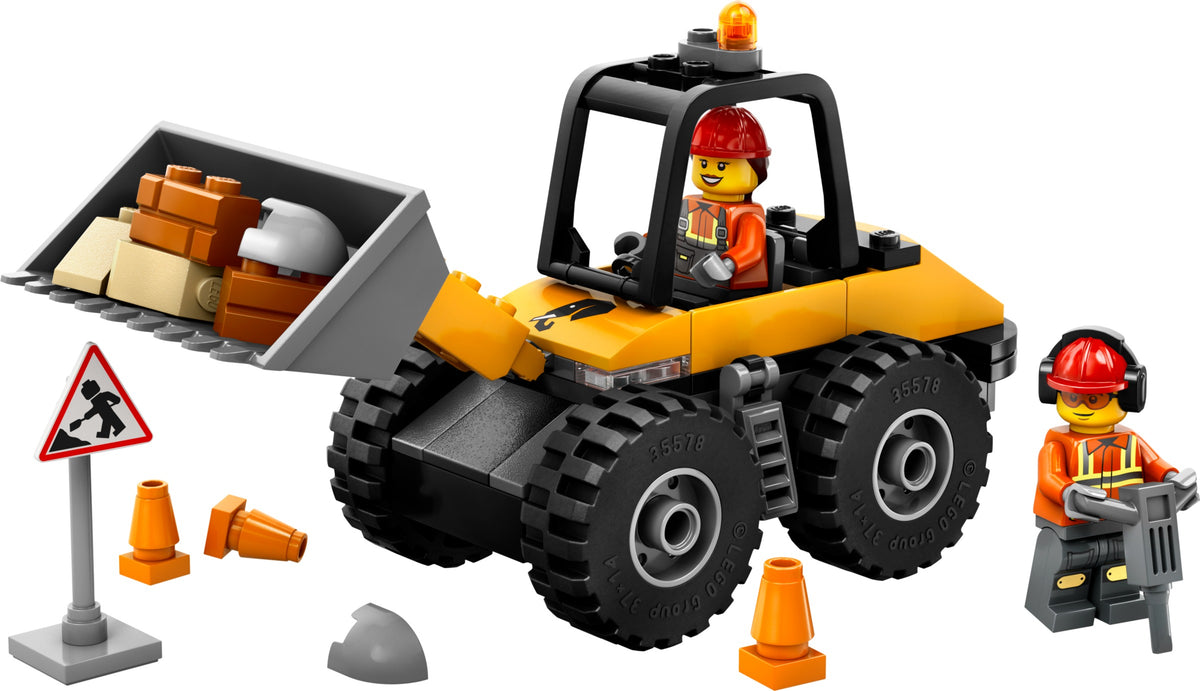 LEGO – Chargeuse de chantier jaune