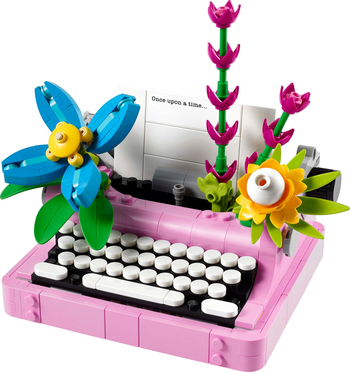 LEGO – Machine à écrire avec fleurs