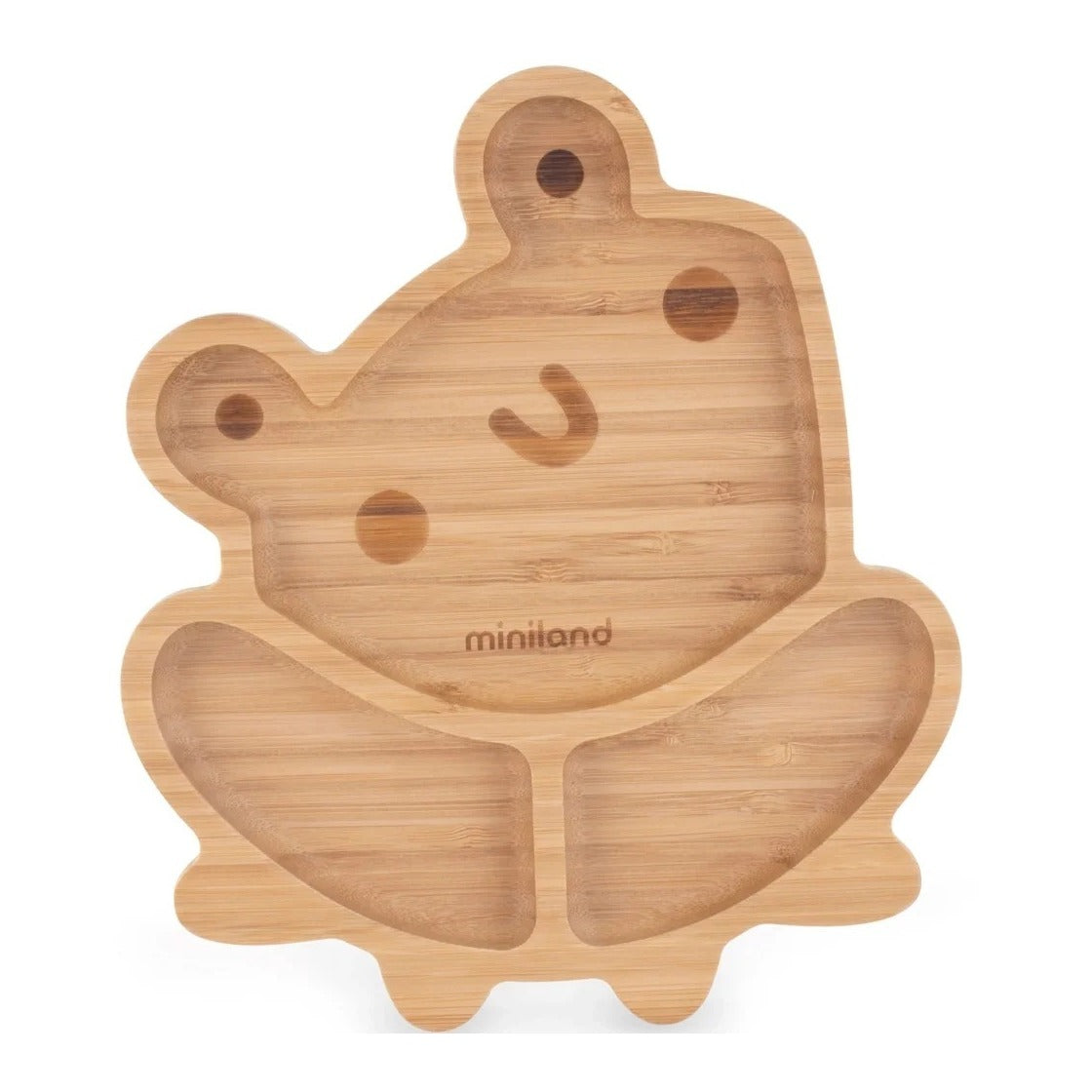 Miniland - Assiette en bois Grenouille