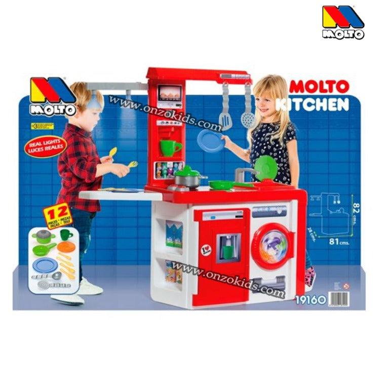 Molto – Cuisine Happy Washing avec 26 Accessoires