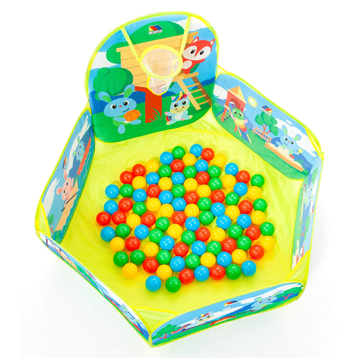 Molto – Piscine à Balles avec Panier et 25 Balles