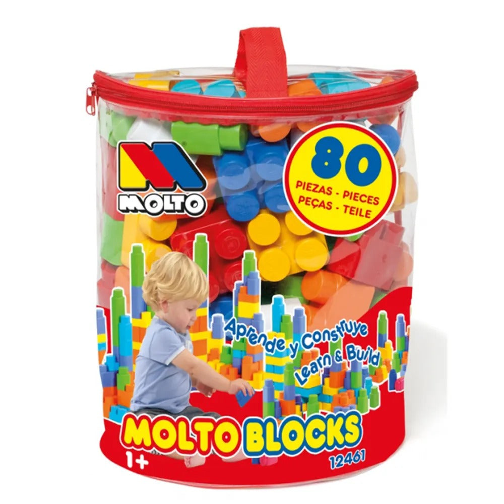 Molto – Sac avec 80 Blocs