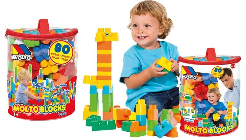 Molto – Sac avec 80 Blocs