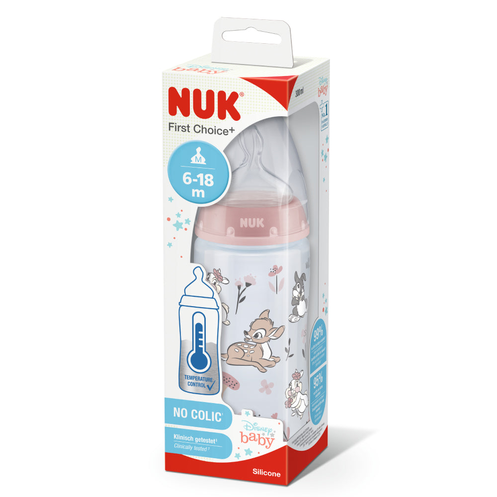 NUK - Bib. FC + PP Temp. C 300 ml Tét.3m+