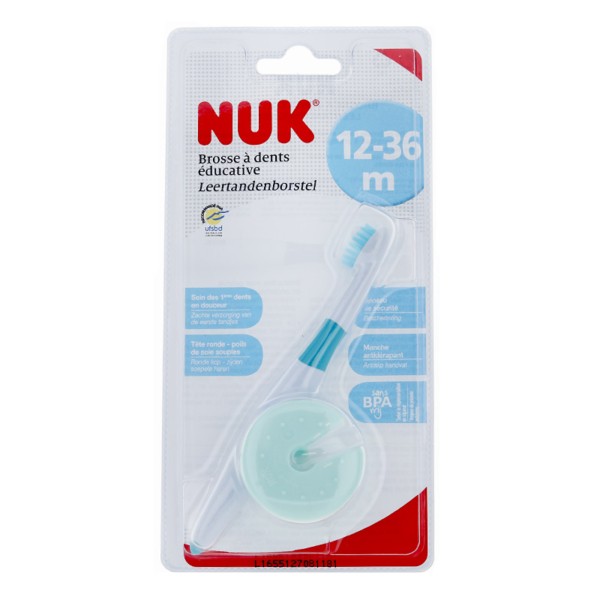 NUK - Brosse à dent éducative 12m+