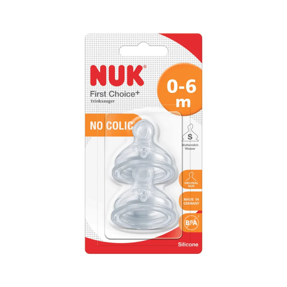 NUK - Deux tétines Perfect Match en silicone 6m+