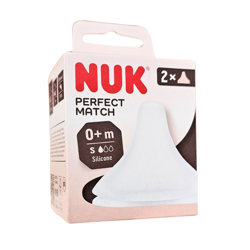 NUK - Deux tétines FC+ en silicone 0-6 mois