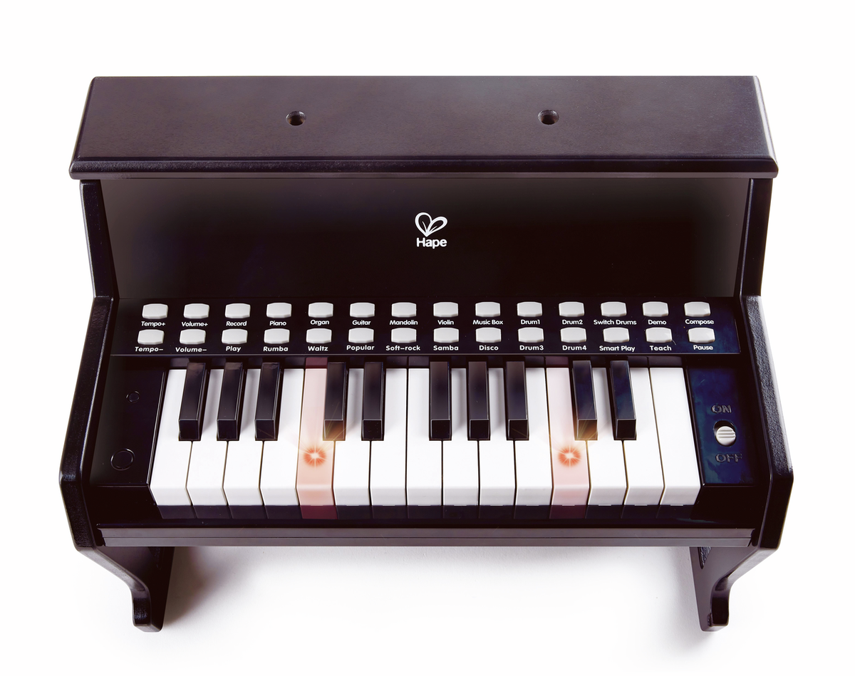 Hape - Piano avec apprentissage interactif noir