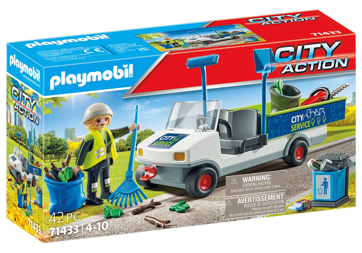 Playmobil – Agent d’Entretien avec Véhicule