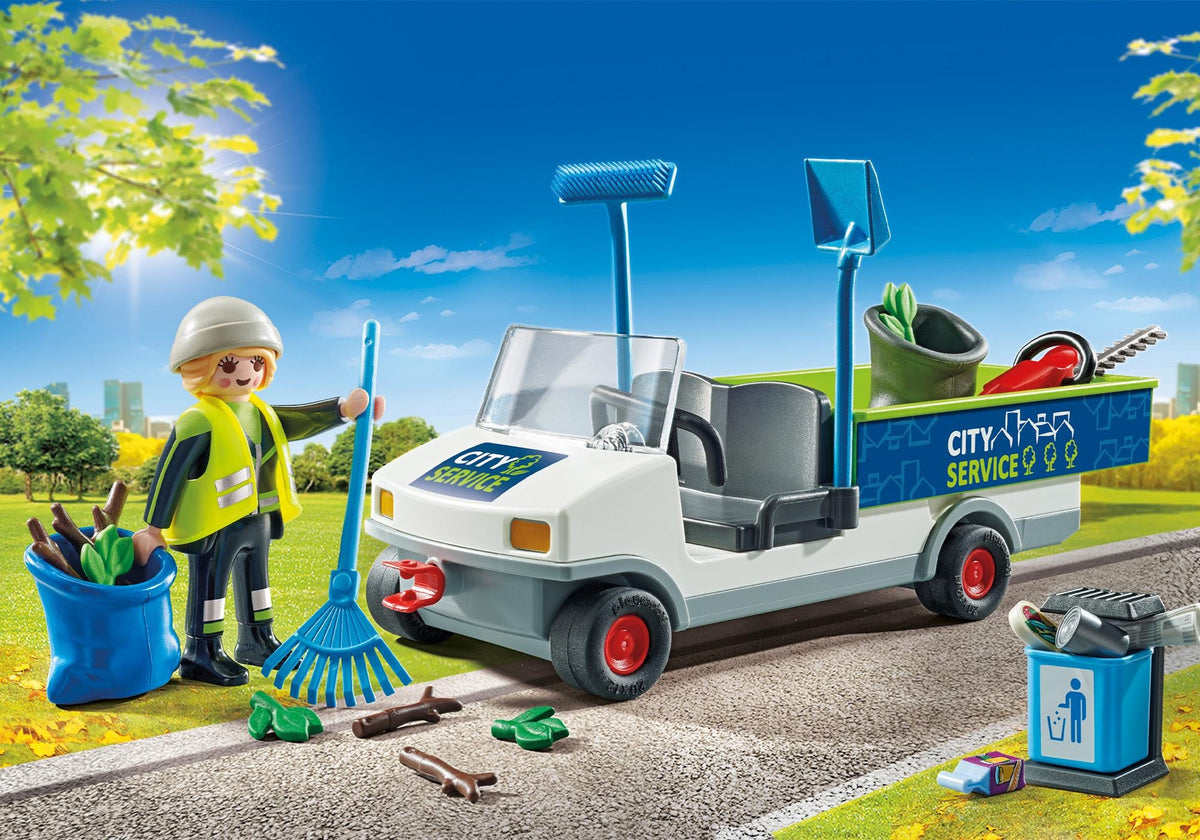 Playmobil – Agent d’Entretien avec Véhicule
