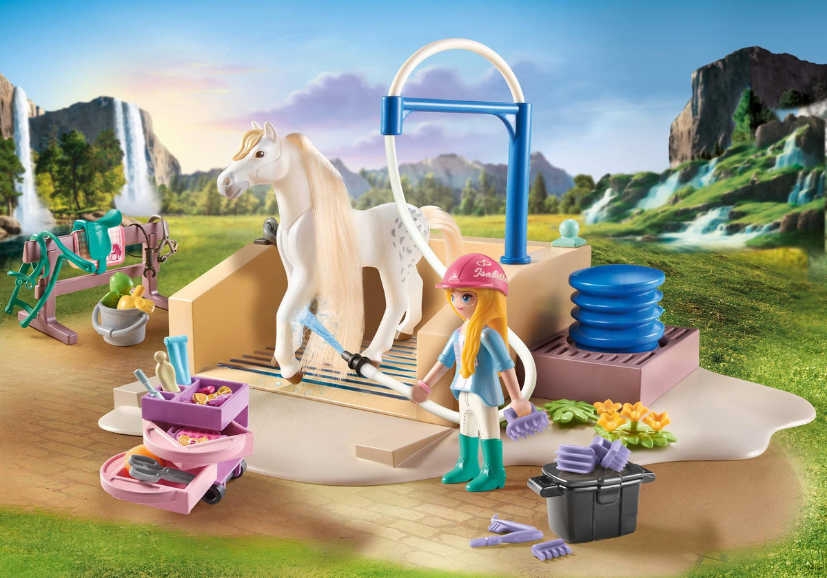 Playmobil – Aire de Lavage pour Chevaux