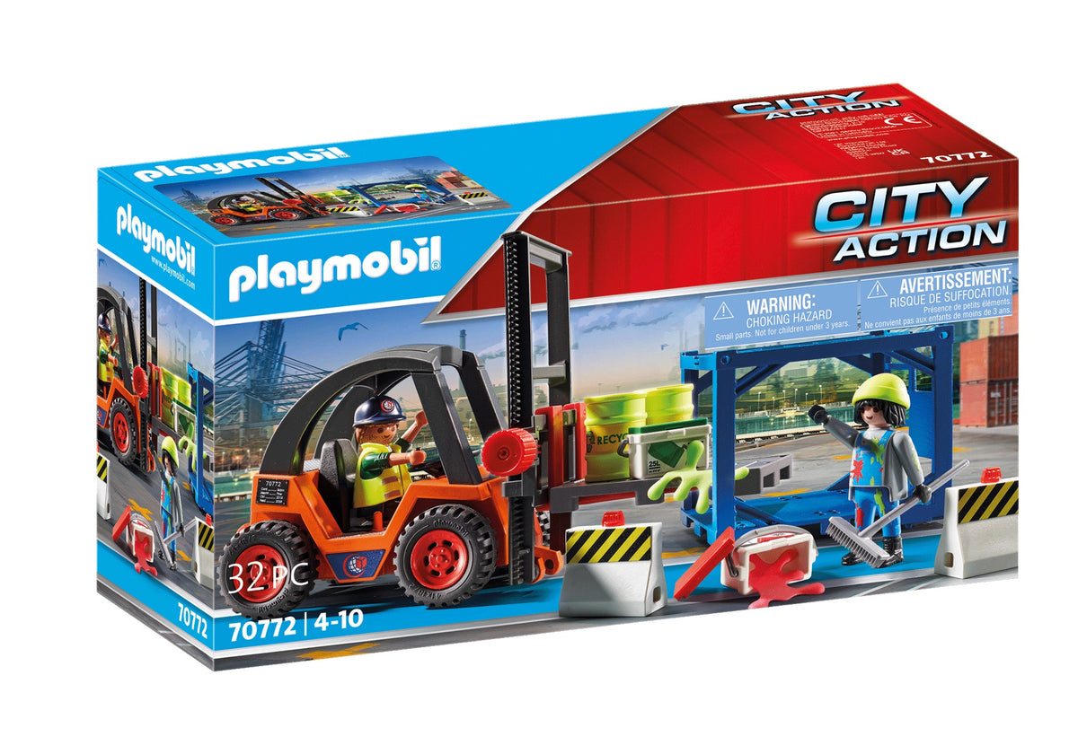 Playmobil – Chariot Élévateur avec Cargaison