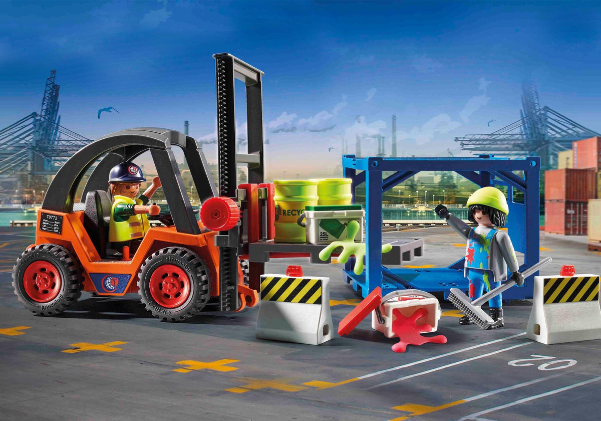 Playmobil – Chariot Élévateur avec Cargaison