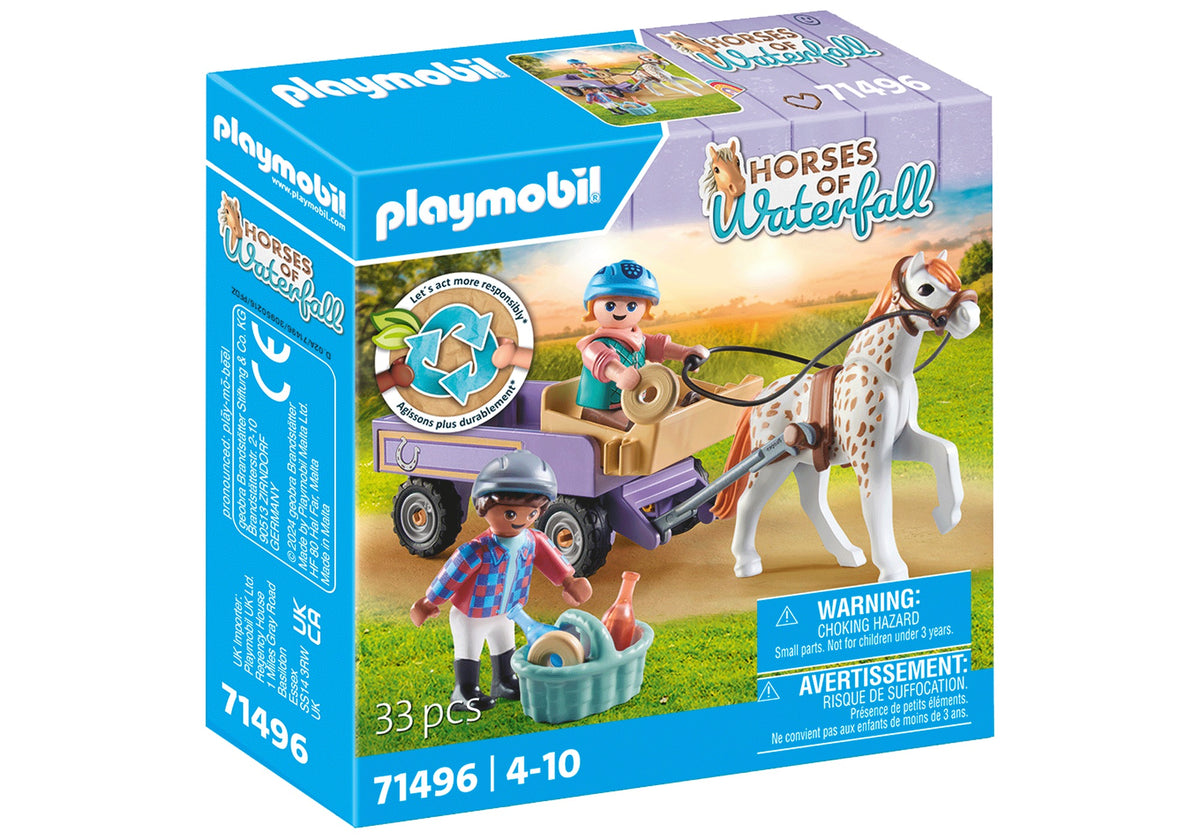 Playmobil – Enfants avec Calèche et Poney