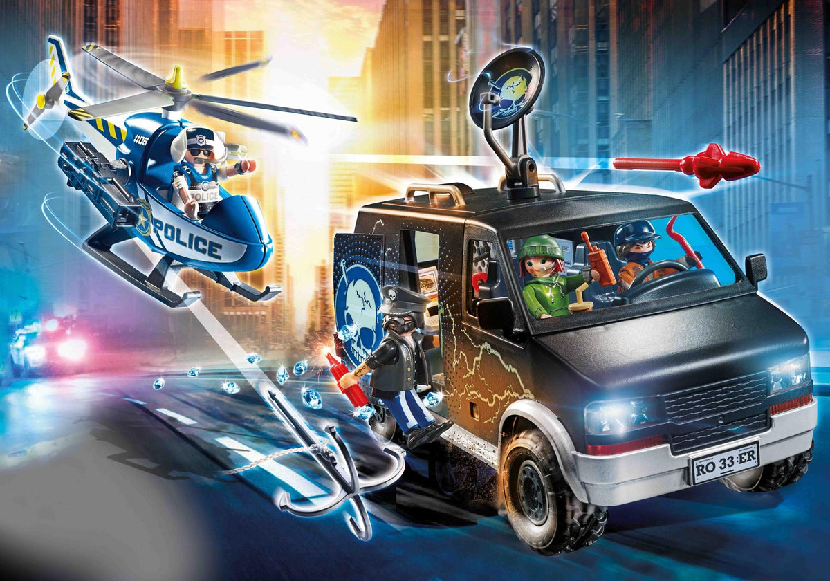 Playmobil – Hélicoptère et Camion des Bandits