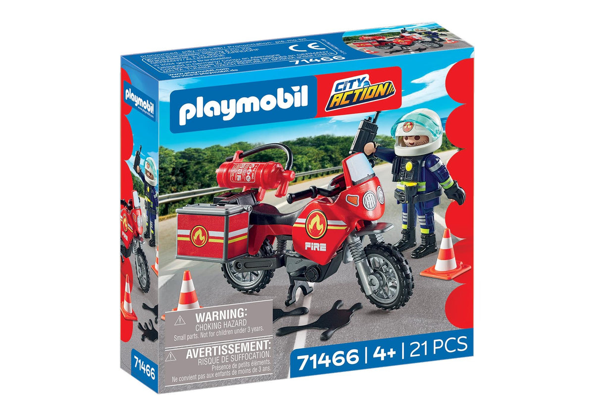 Playmobil – Pompier avec Moto
