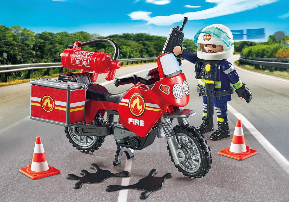 Playmobil – Pompier avec Moto