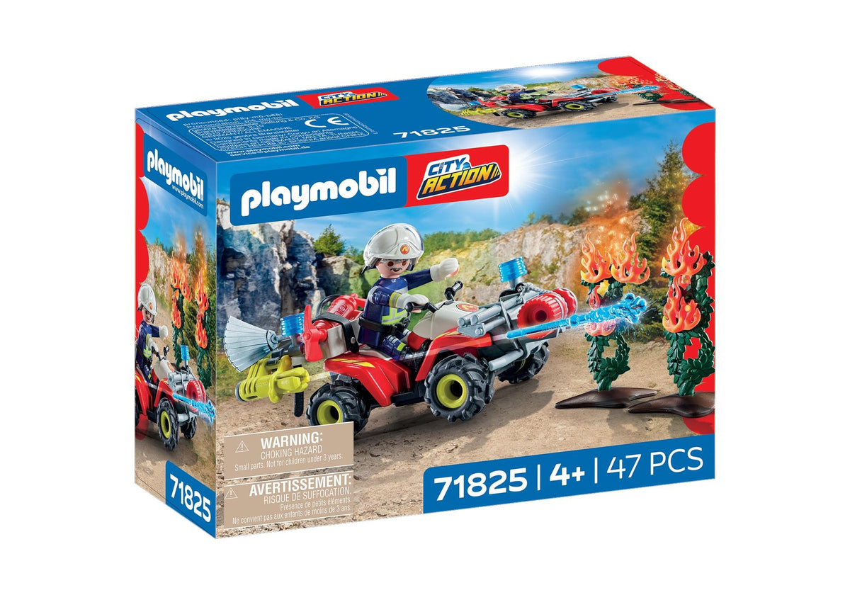 Playmobil – Quad Pompier avec Arbuste