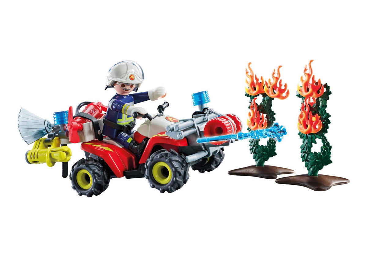 Playmobil – Quad Pompier avec Arbuste