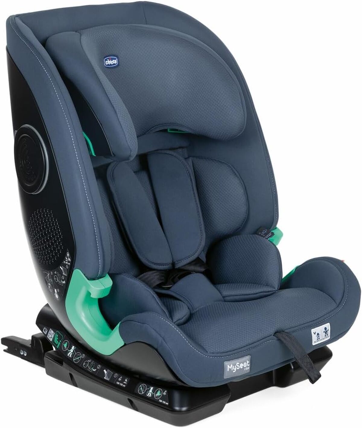 CHICCO - Siège auto groupe 0/1/2/3 MySeat i-Size Ink Air