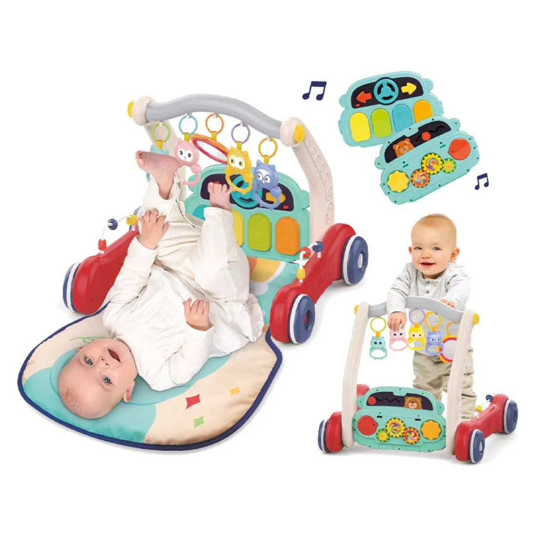 LUDI - Tapis Piano et Chariot de Marche