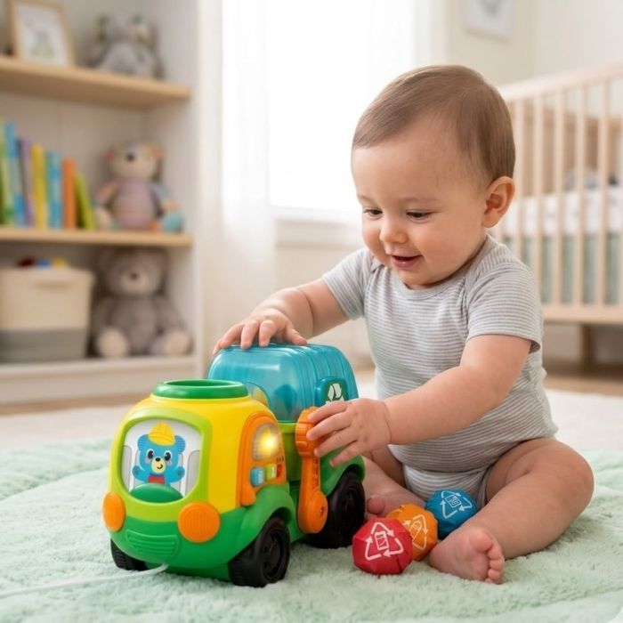 WINFUN – Camion Électronique avec Trieur de Formes | Jouet d’Éveil pour Bébé