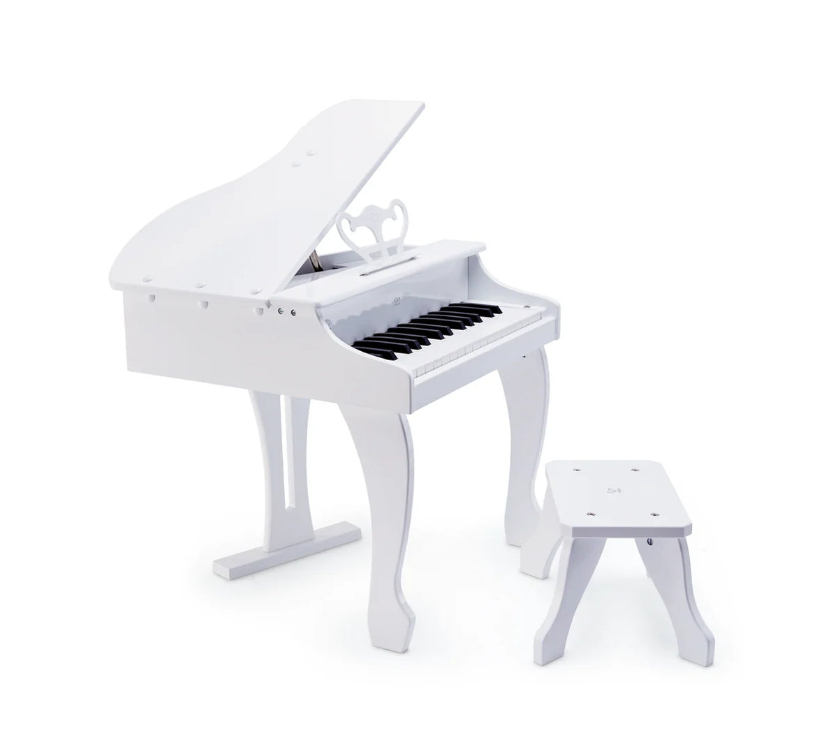 Hape – Piano à Queue Deluxe Blanc 3 Ans+