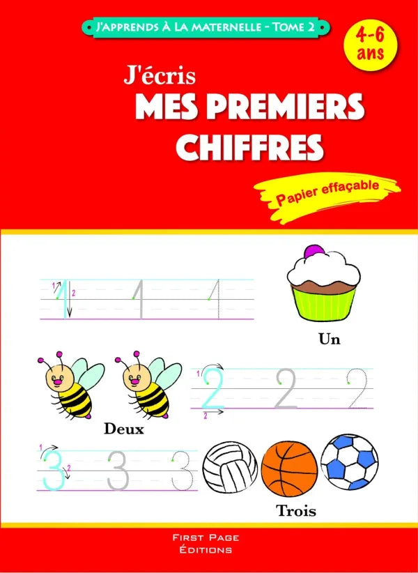 J'apprends à la maternelle -Tome 2- J'écris mes premiers chiffres