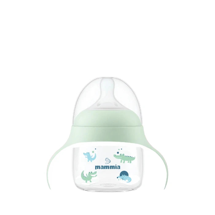 MAMMIA – Biberon Évolutif 2-en-1 avec Poignées Ergonomiques 150 ml