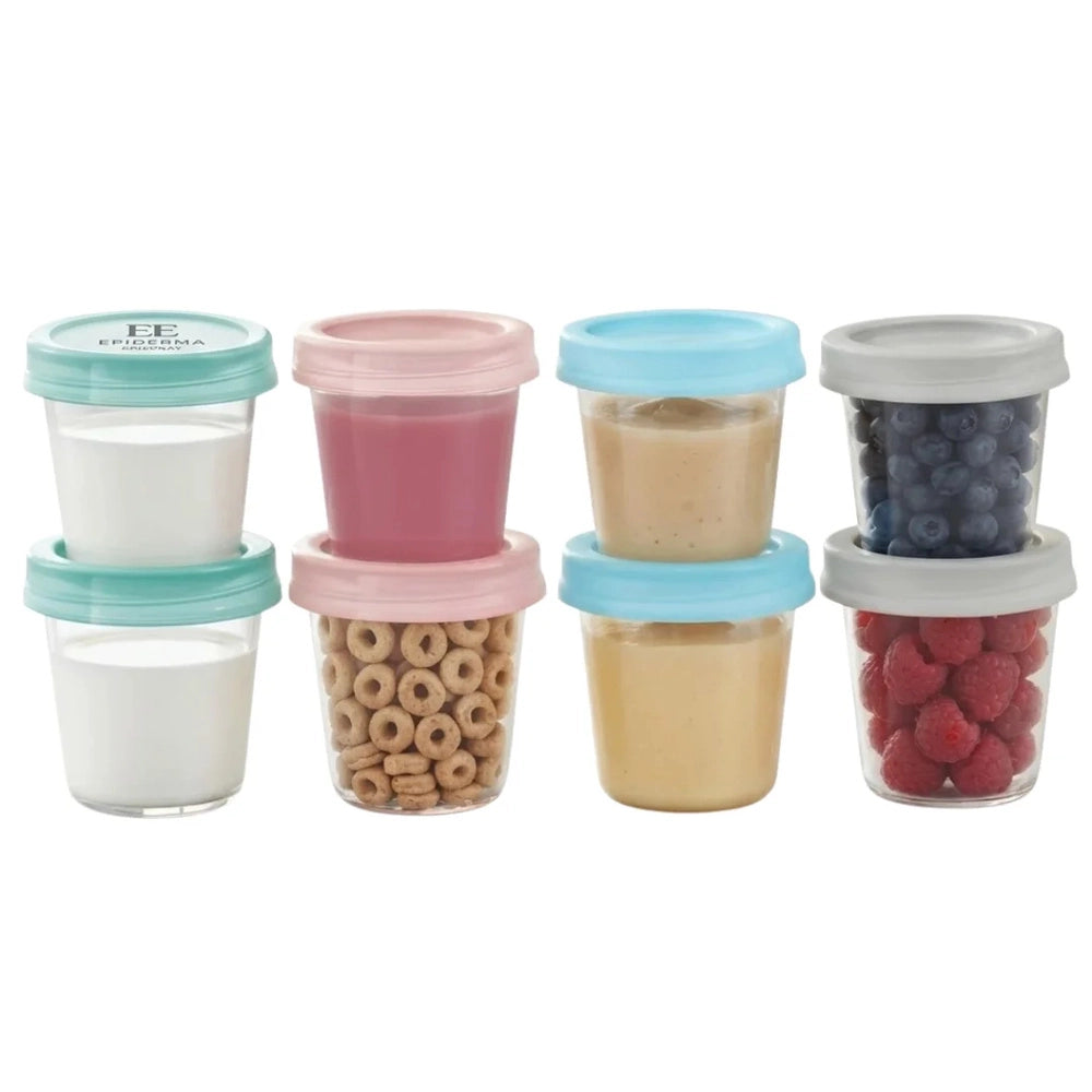 MAMMIA – Pots de Conservation pour Lait et Snacks 180 ml x 8