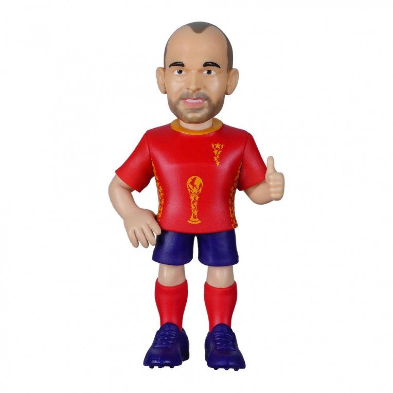 Minix – Figurine de football Andrés Iniesta Espagne World Cup Legends