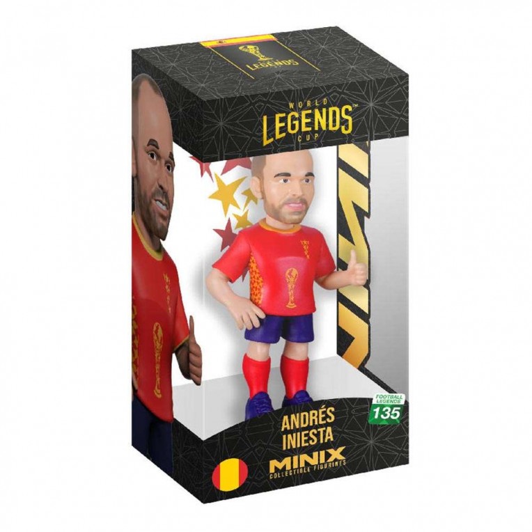 Minix – Figurine de football Andrés Iniesta Espagne World Cup Legends