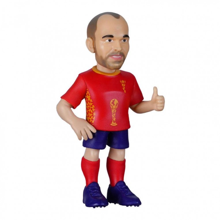 Minix – Figurine de football Andrés Iniesta Espagne World Cup Legends