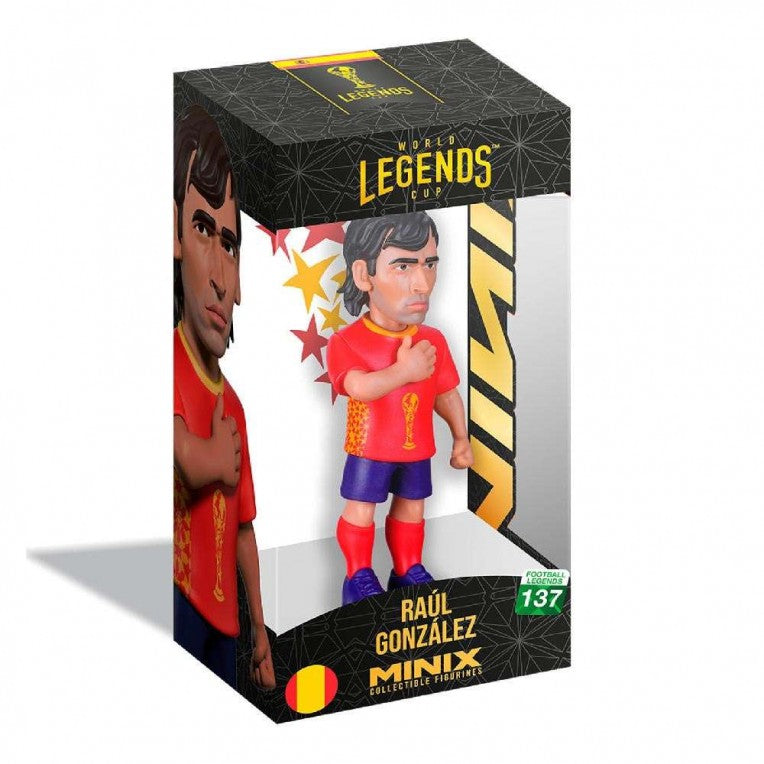Minix – Figurine de football Raúl González Espagne World Cup Legends